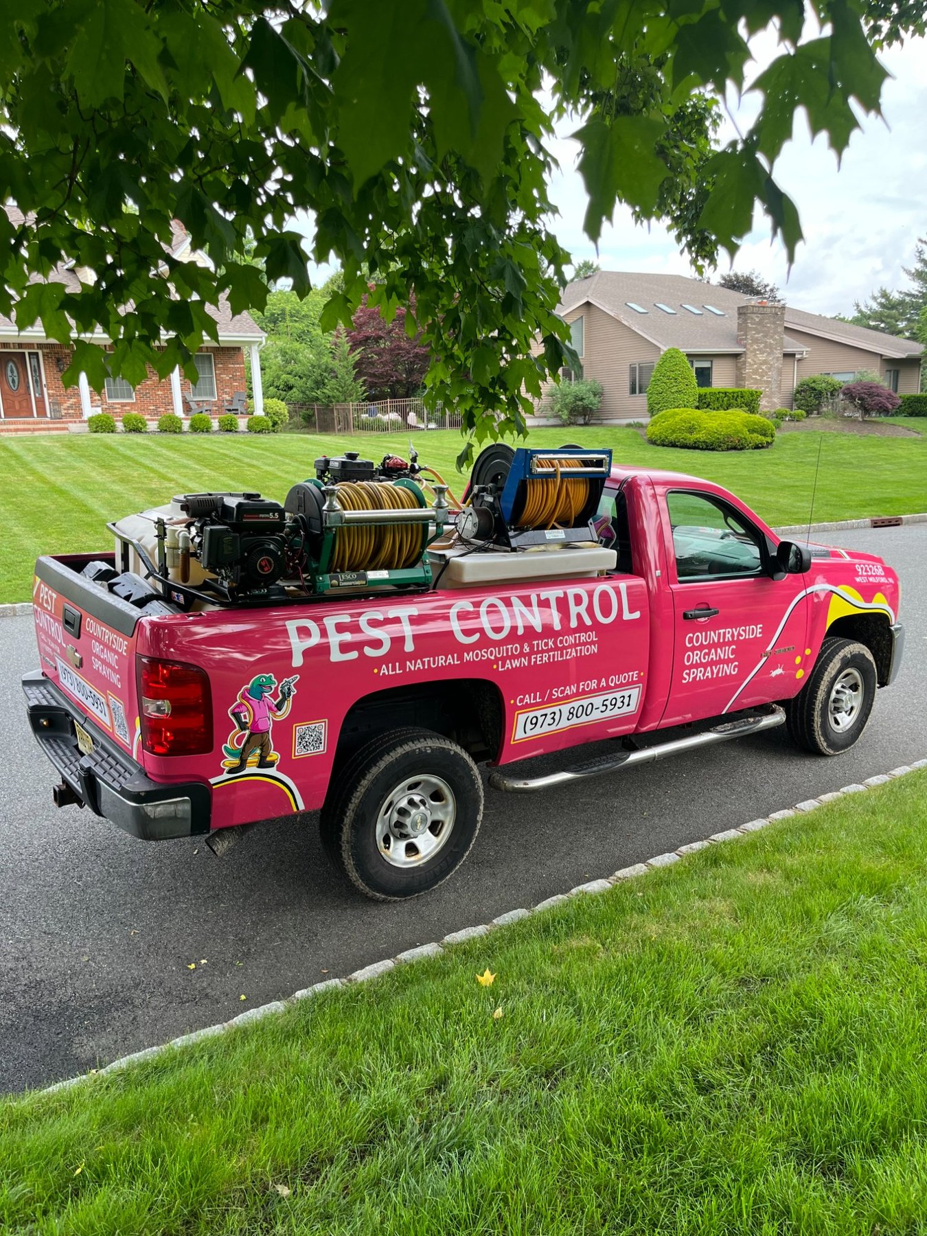 Pops Pest Control fully equipped service truck